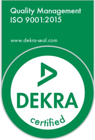 DEKRA certified &ndash; ISO 9001:2015 Quality Management
